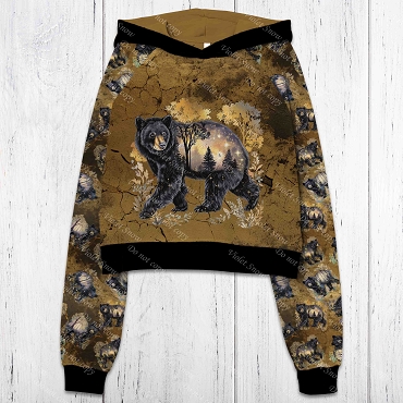 Bearly Autumn black bear 1  Panel